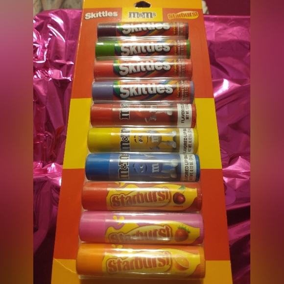 M&M'S Other - Candy flavored Lipgloss 10 Pack M&M, Skittles & Starburst